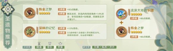 原神艾尔海森圣遗物怎么选 原神艾尔海森圣遗物选择攻略