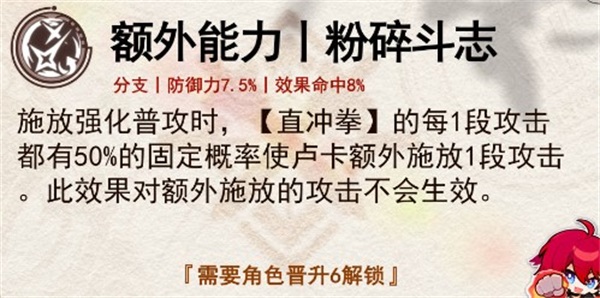 崩坏星穹铁道卢卡粉碎斗志能力是什么效果 崩坏星穹铁道卢卡粉碎斗志能力效果详解